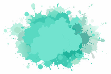 Abstract vector watercolor background with colorful paint splashes, artistic stains, and grunge texture