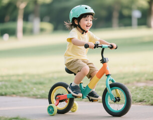신나는 자전거 타기, 공원에서의 즐거운 시간
Exciting Bike Ride, Fun Time in the Park