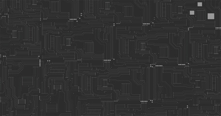 Circuit board texture background, seamless pattern.