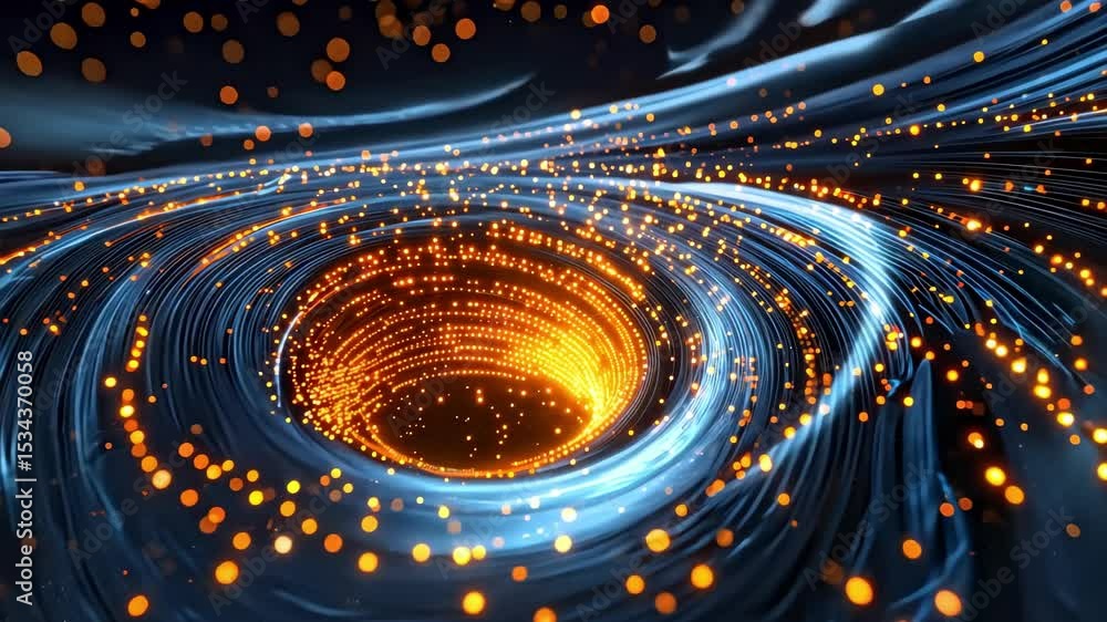Poster abstract data information flow technology background video