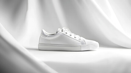 Single White Sneaker Display