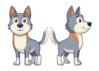 Dog Character Turnaround Model Sheet
