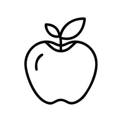 apple line art vector 