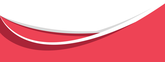 gradient red curve border corner vector