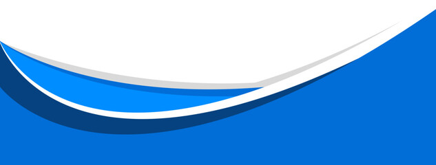 gradient blue curve border corner vector