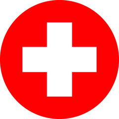 Switzerland flag illustrator national of round