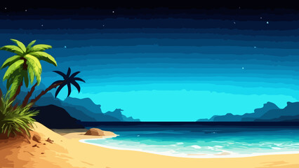Beach at night