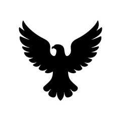 Soaring Eagle: A silhouette of a majestic eagle spreads its wings, soaring against the backdrop, a timeless symbol of freedom and power.