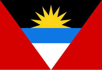 Antigua and Barbuda flag illustrator national