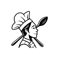 human the cook head restaurant logo