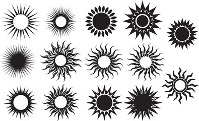 Sun icon vector illustration
