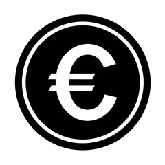 Euro Sign Vector Icon–European Currency Symbol. Representing European currency and financial systems. Perfect for banking platforms, fintech apps, international business presentations.