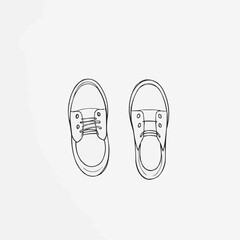 A pair of canvas shoes.