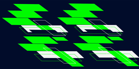 Abstract blue banner design vector, dynamic sporty horizontal background template for media promotion or web banner. vector