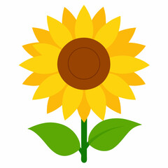 Sunflower Vector Art &ndash; Generative AI & Linocut Silhouette Design