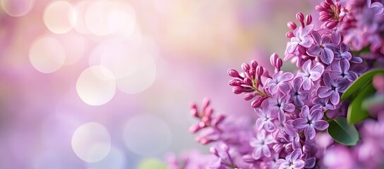 Obraz premium Delicate lilac blossoms in soft focus (2)