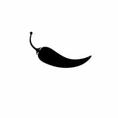 Chili Pepper Silhouette: A minimalist silhouette of a chili pepper against a simple backdrop, ideal for culinary or food-related design projects.