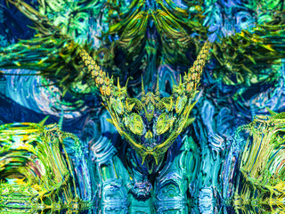 Colorful Abstract Fractal Illustration