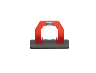 finish line clover icon 3d illustration render 