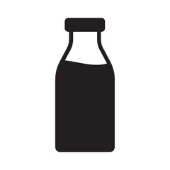 Bottle icon. Milk bottle icon. Milk jar icon.