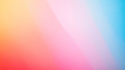 Abstract colorful gradient background with soft, blended, pastel hues.