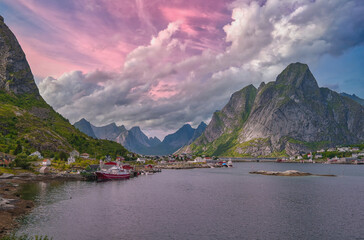 Reine is a fishing village and the administrative center of Moskenes Municipality, Nordland County,...