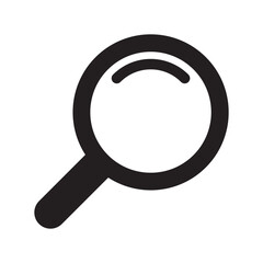 Magnifying glass icon, magnifier icon. Loupe icon. 
