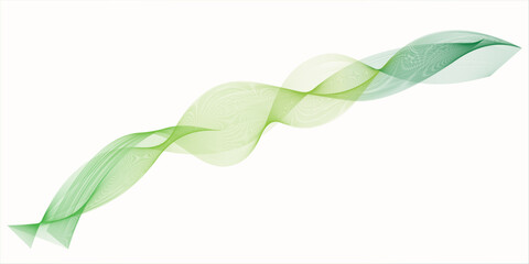Abstract Green Wave Design for Modern Backgrounds
