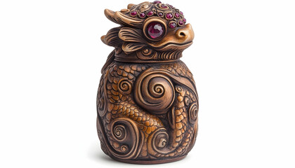 Ornate bronze dragon figurine