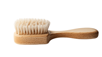 A classic scrub brush, white background --ar 16:9