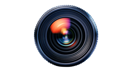 A ergonomic camera lens, white background --ar 16:9