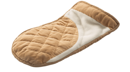 A portable oven mitt, white background --ar 16:9