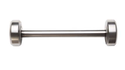 A stainless steel plunger, white background --ar 16:9