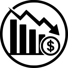 Economic Decline Icon