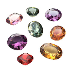 Sparkling Gemstones Dazzling Colors Precious Stones