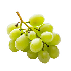 Lush Green Grapes Isolated on Black Background, a Fresh and Healthy Fruit Still Life
