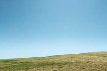 aerial view of wide open landscape with clear skies on world ufo day minimalistic with ample copy space