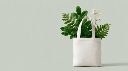 minimalistic illustration celebrating international plastic bag free day with abundant copy space