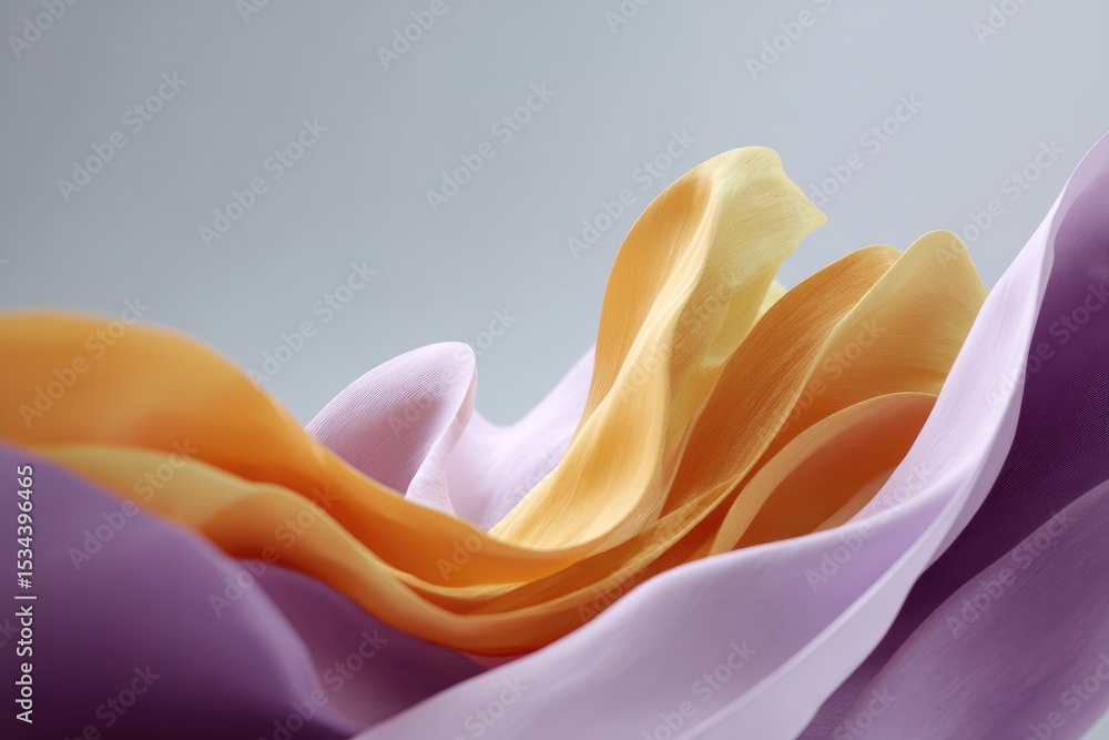 Poster vibrant abstract design with flowing shapes and dynamic textures creating sense of movement and crea