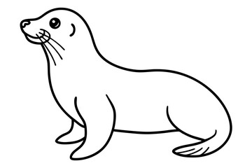 Elegant Seal Outline
