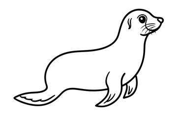 Elegant Seal Outline
