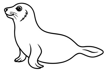 Elegant Seal Outline