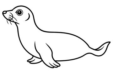 Elegant Seal Outline