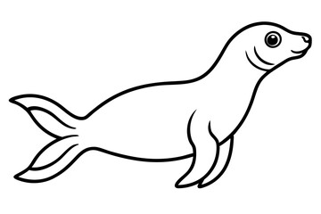 Elegant Seal Outline