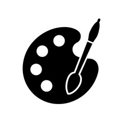 Palette and Brushes Icon