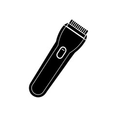 Sleek and Modern Hair Trimmer Illustration A Simple Black and White Design for Grooming Needs