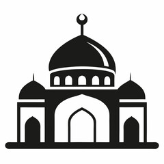 Pencil sketch mosque. Beautiful mosque design.