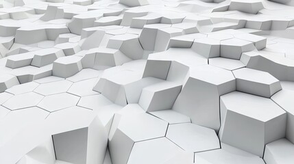 Abstract geometric shapes in white.