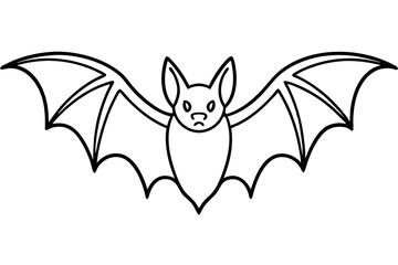 Minimalist Bat Sketch