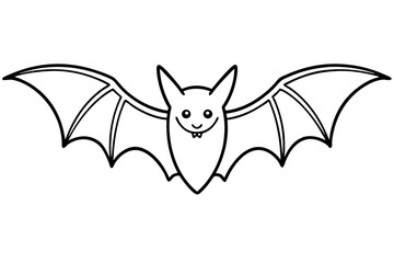 Minimalist Bat Sketch